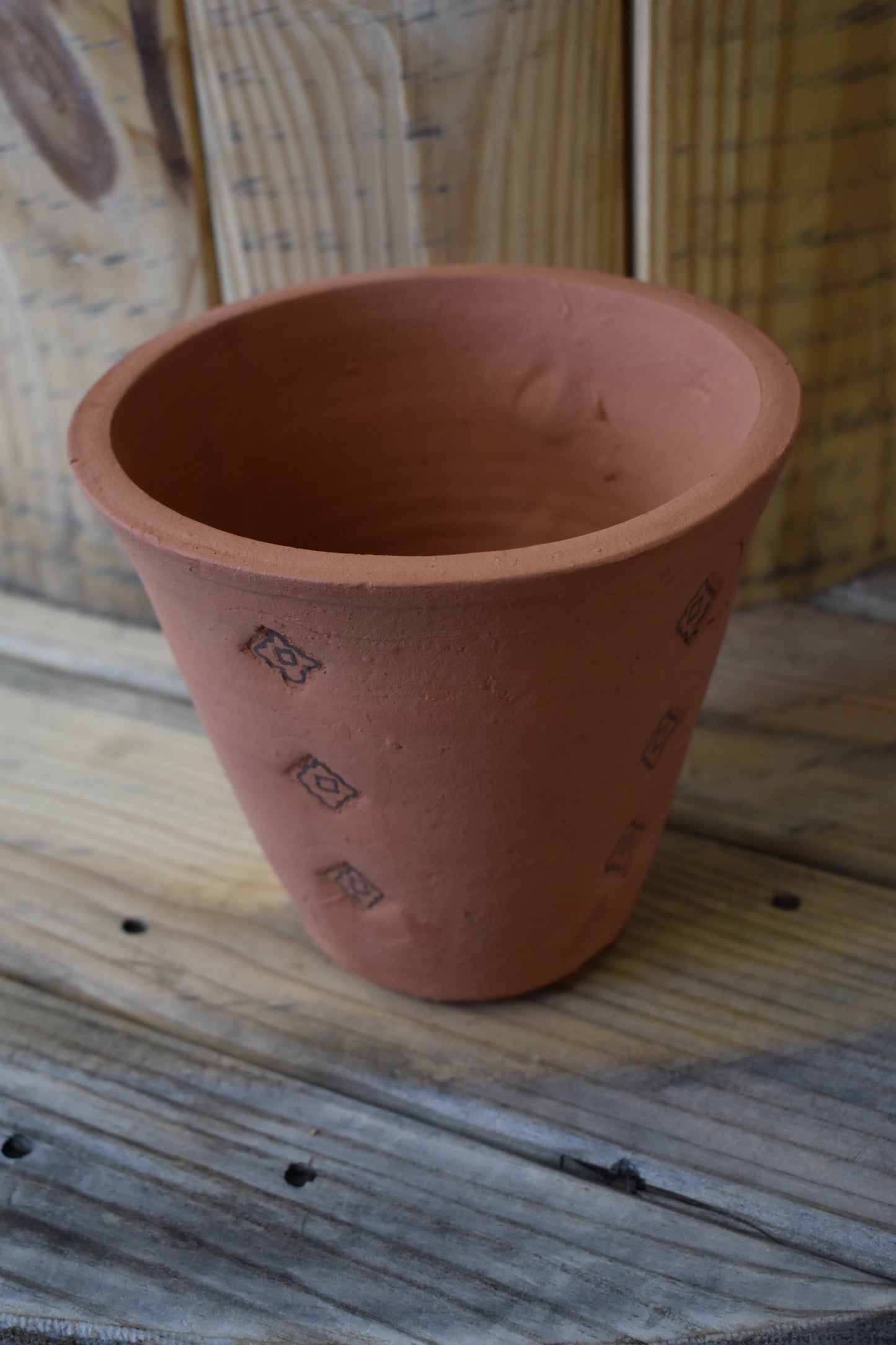 Terracotta Stamped Planter