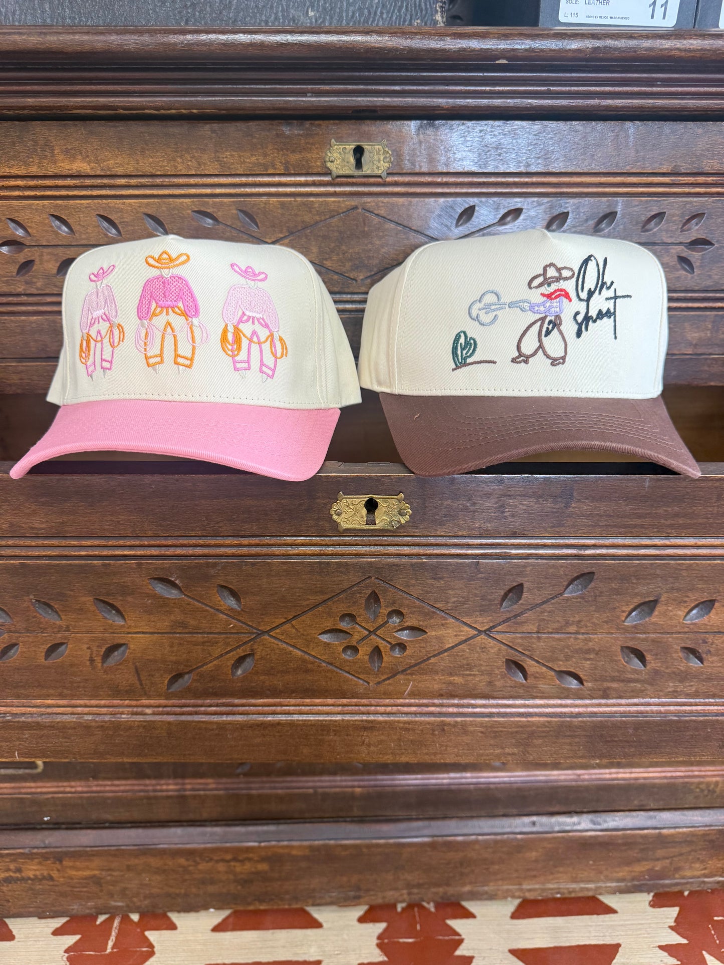 “Oh Shoot” Brown Canvas Hat