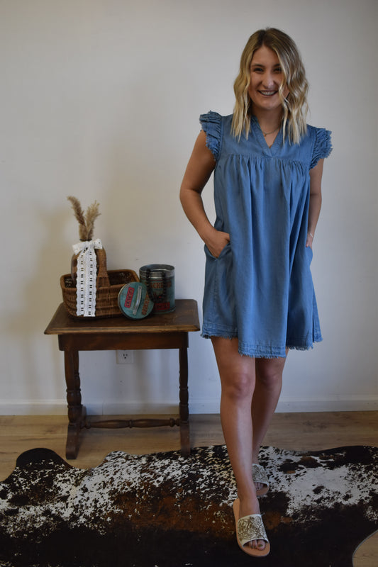 Tallulah Denim Dress￼