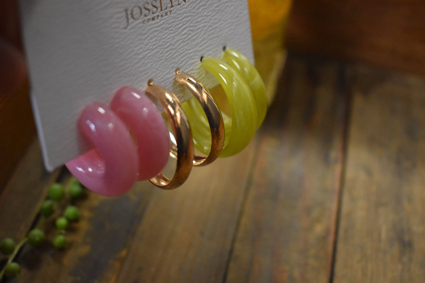 Funky Multi-Color Hoop Set