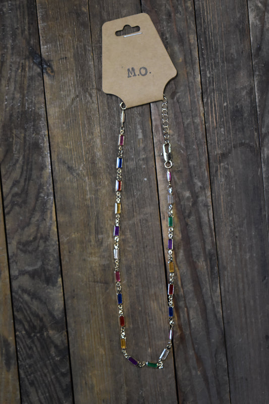 Multicolor Glass Choker