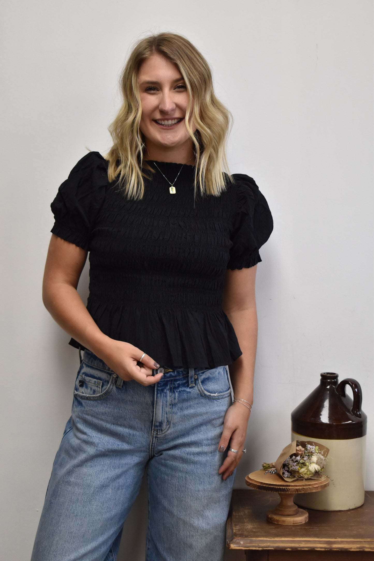 Britta Smocked Blouse