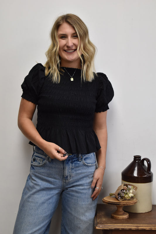 Britta Smocked Blouse