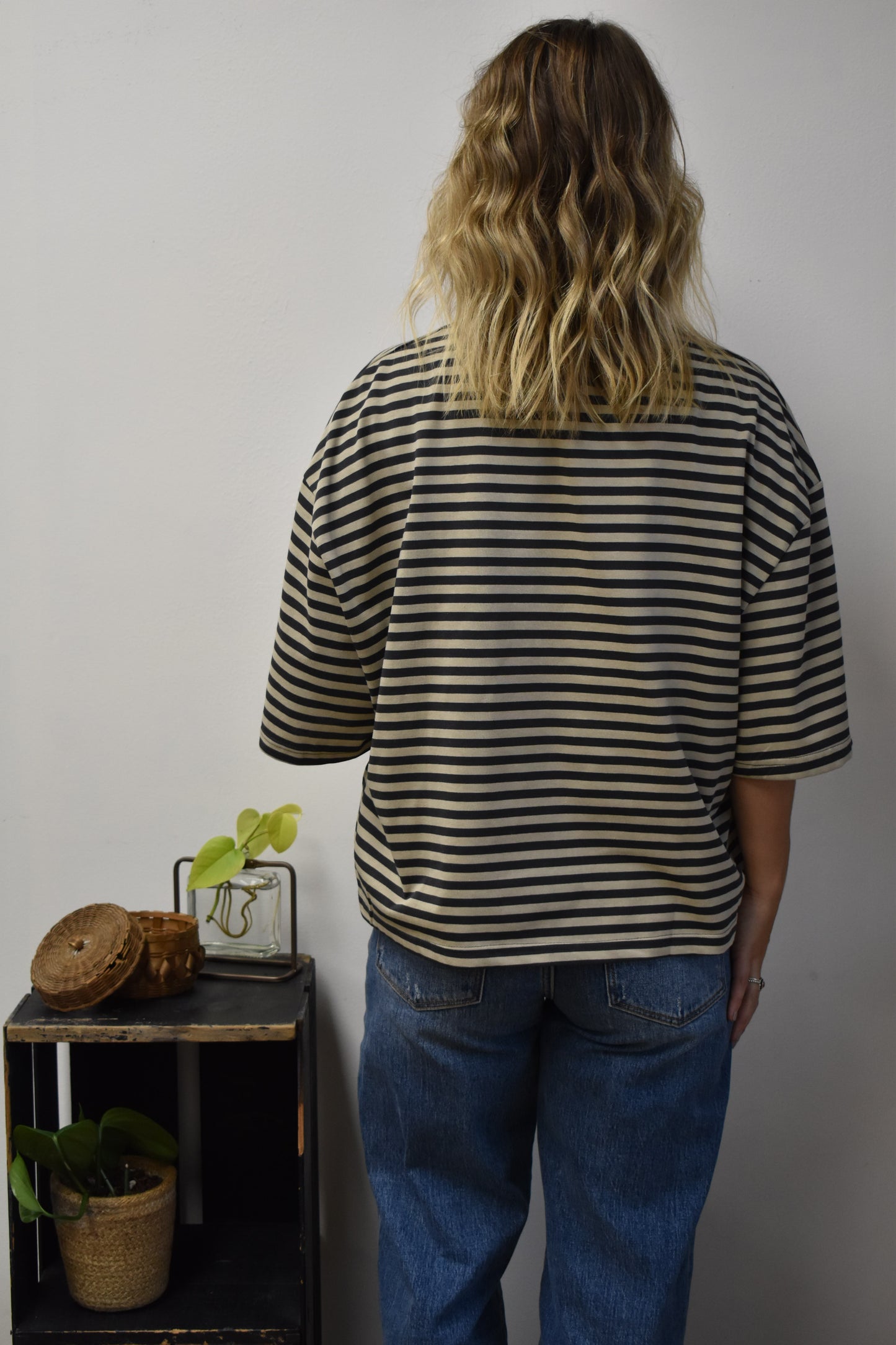 Lena Striped Boxy Tee