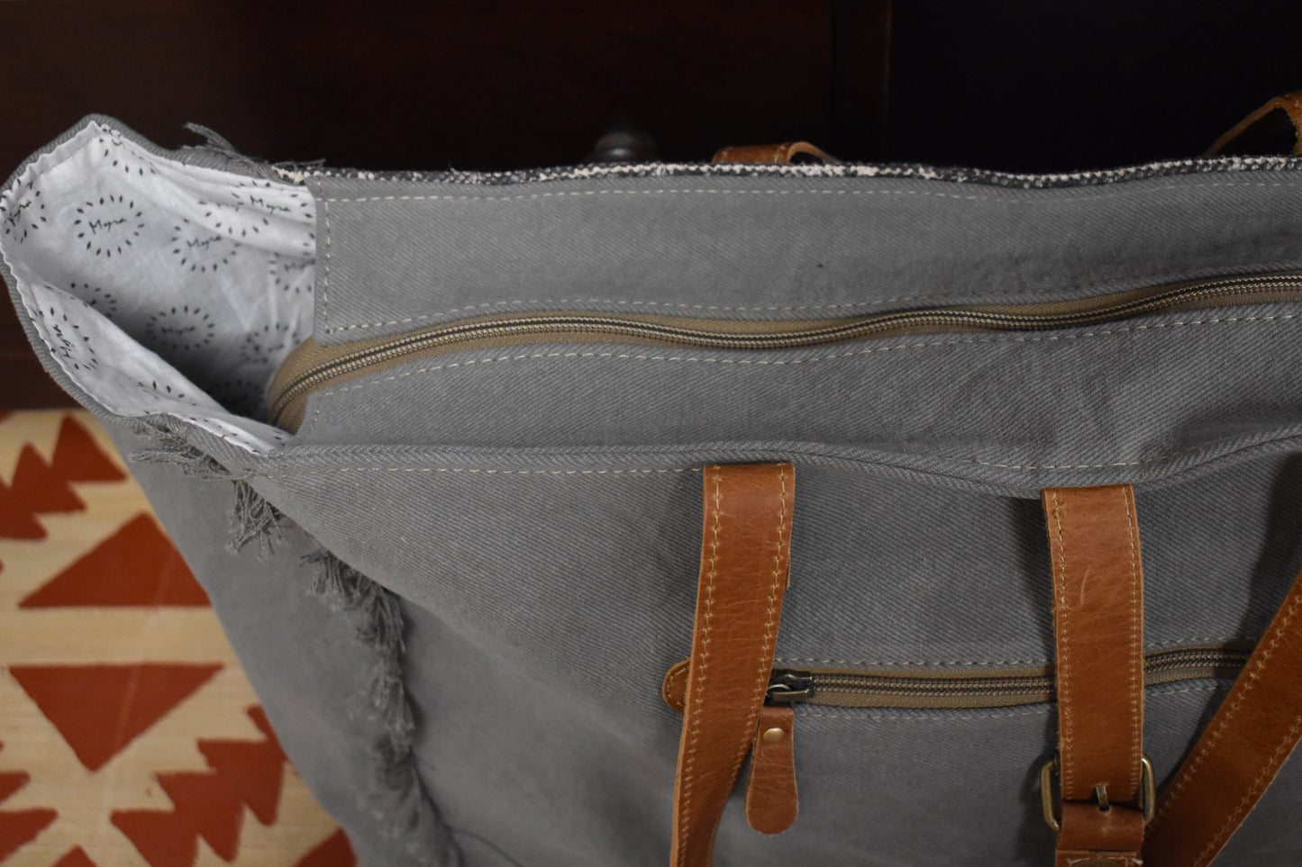 The Charcoal Aztec Weekender