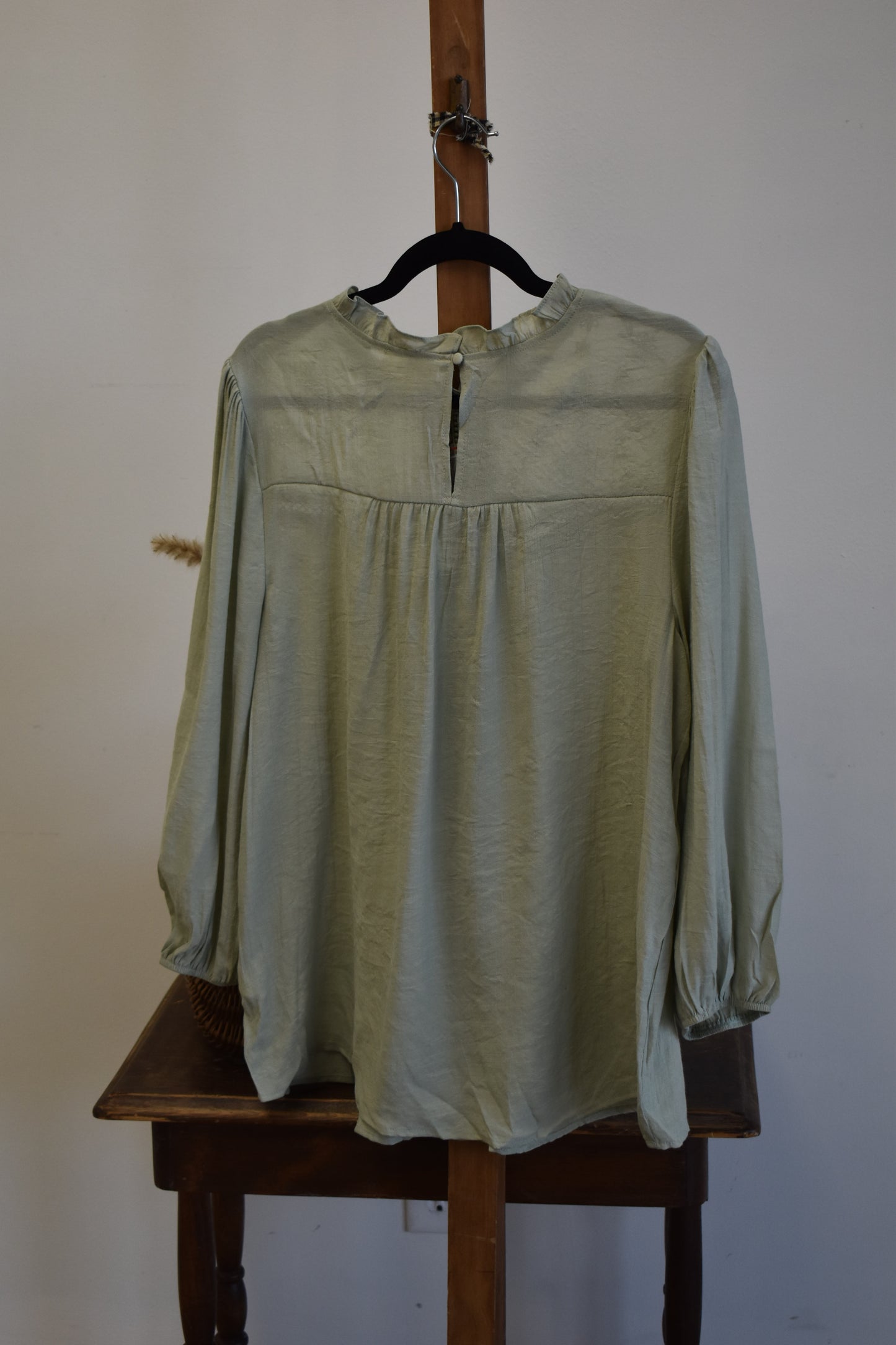 PLUS Sage Eyelet Blouse