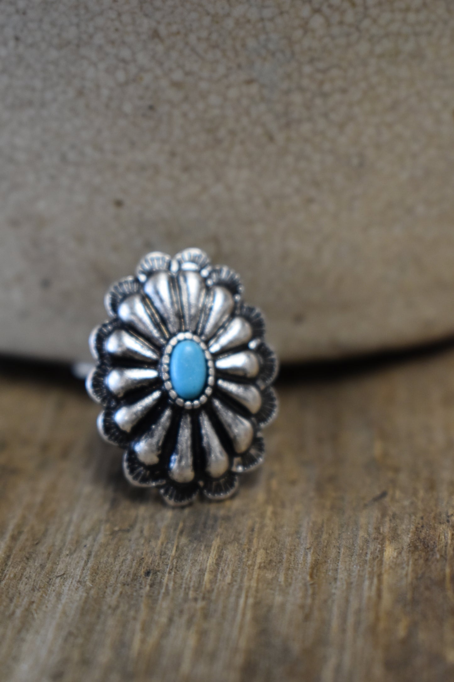 Concho Turquoise Ring