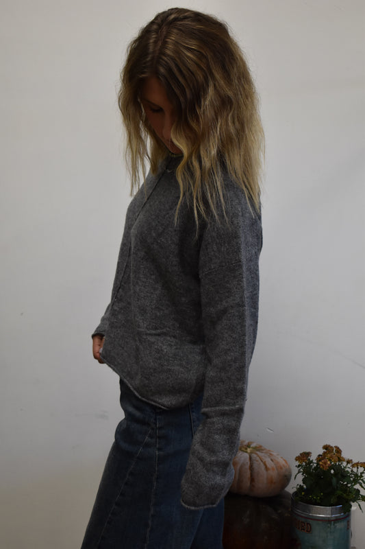 Saddle & Smoke Sweater