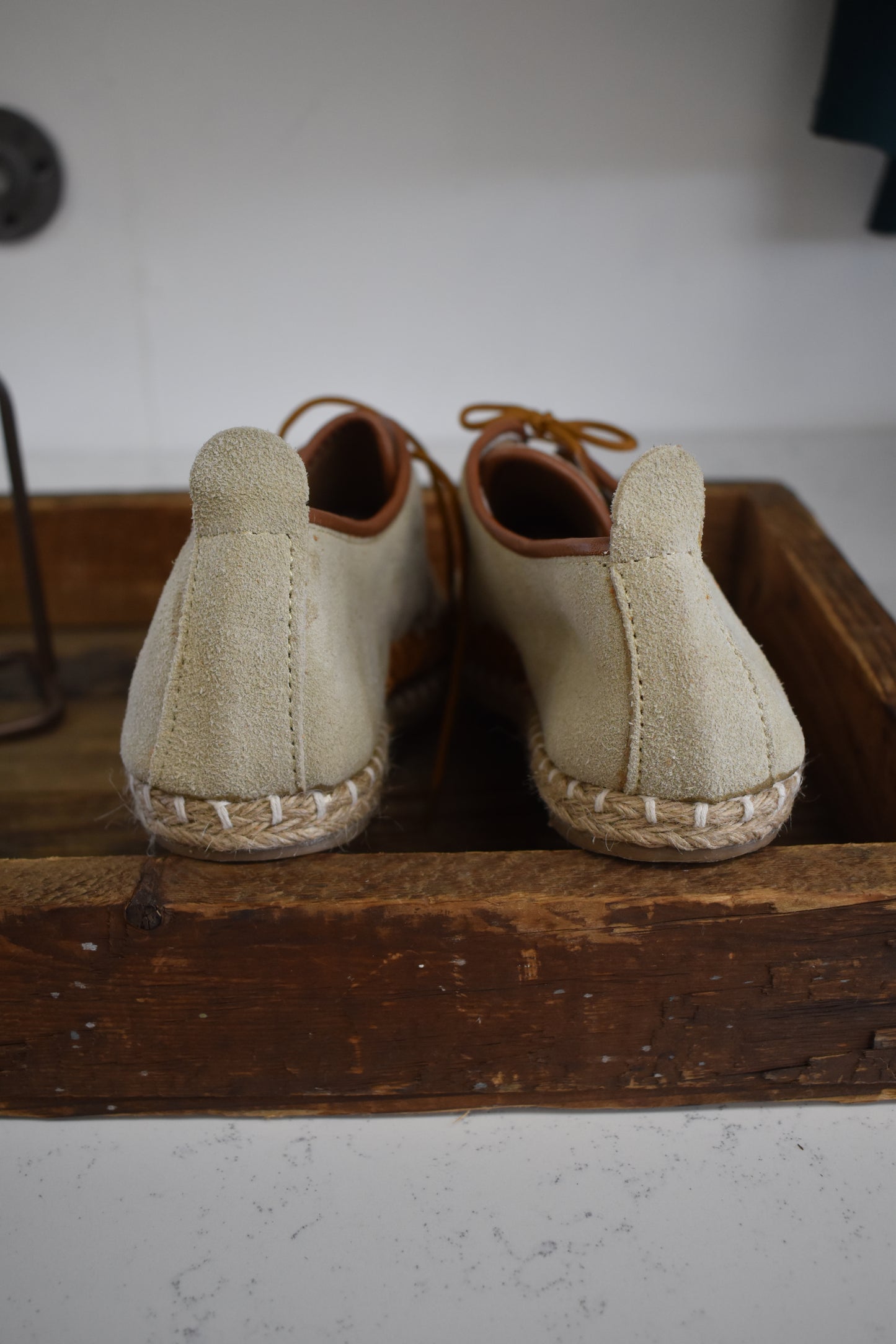 Sand Suede Braided Sneaker