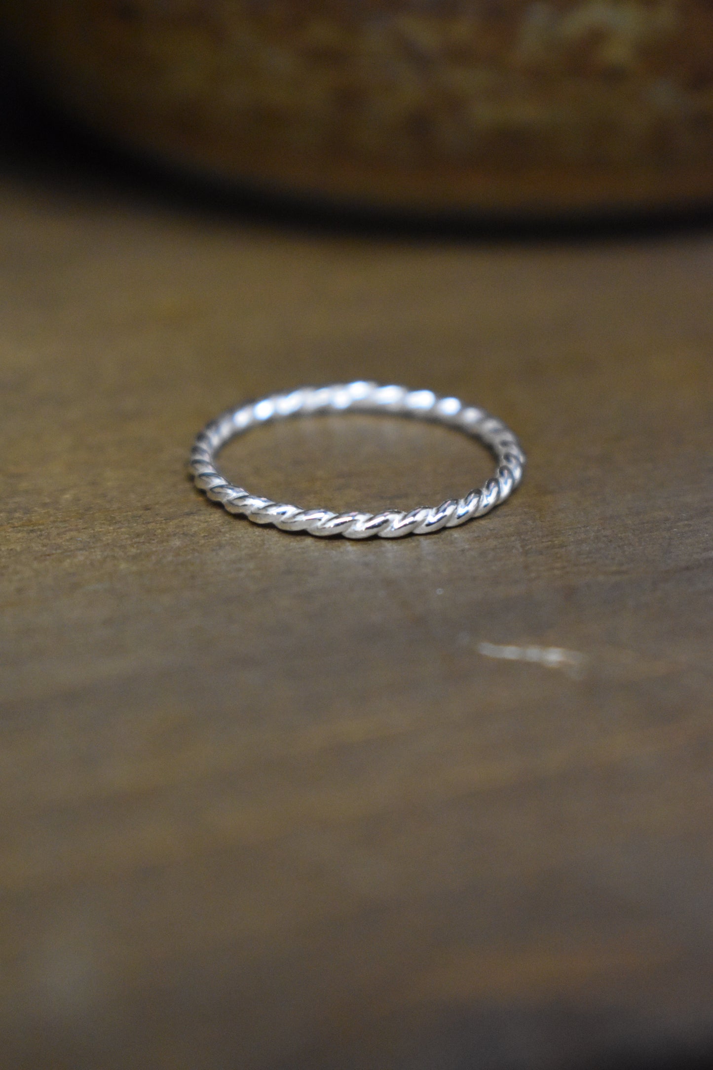 Sterling Silver Twisted Rope Ring