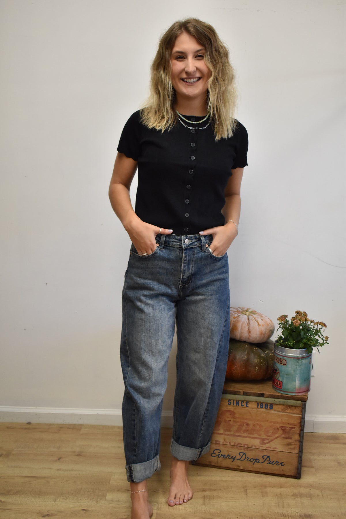 Malcom Tinted Barrel Jeans