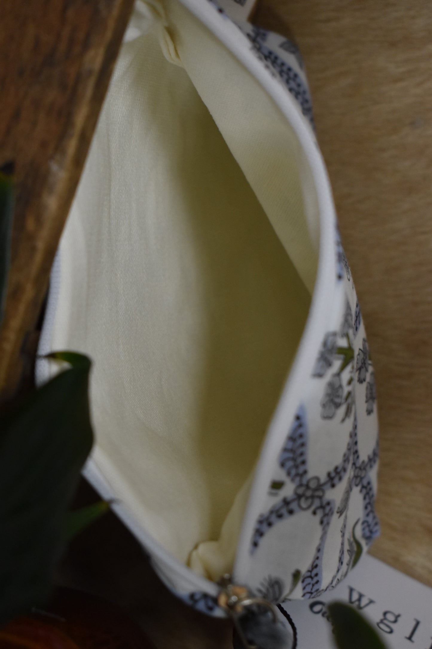 Wildflower & Lattice Cotton Coin Pouch