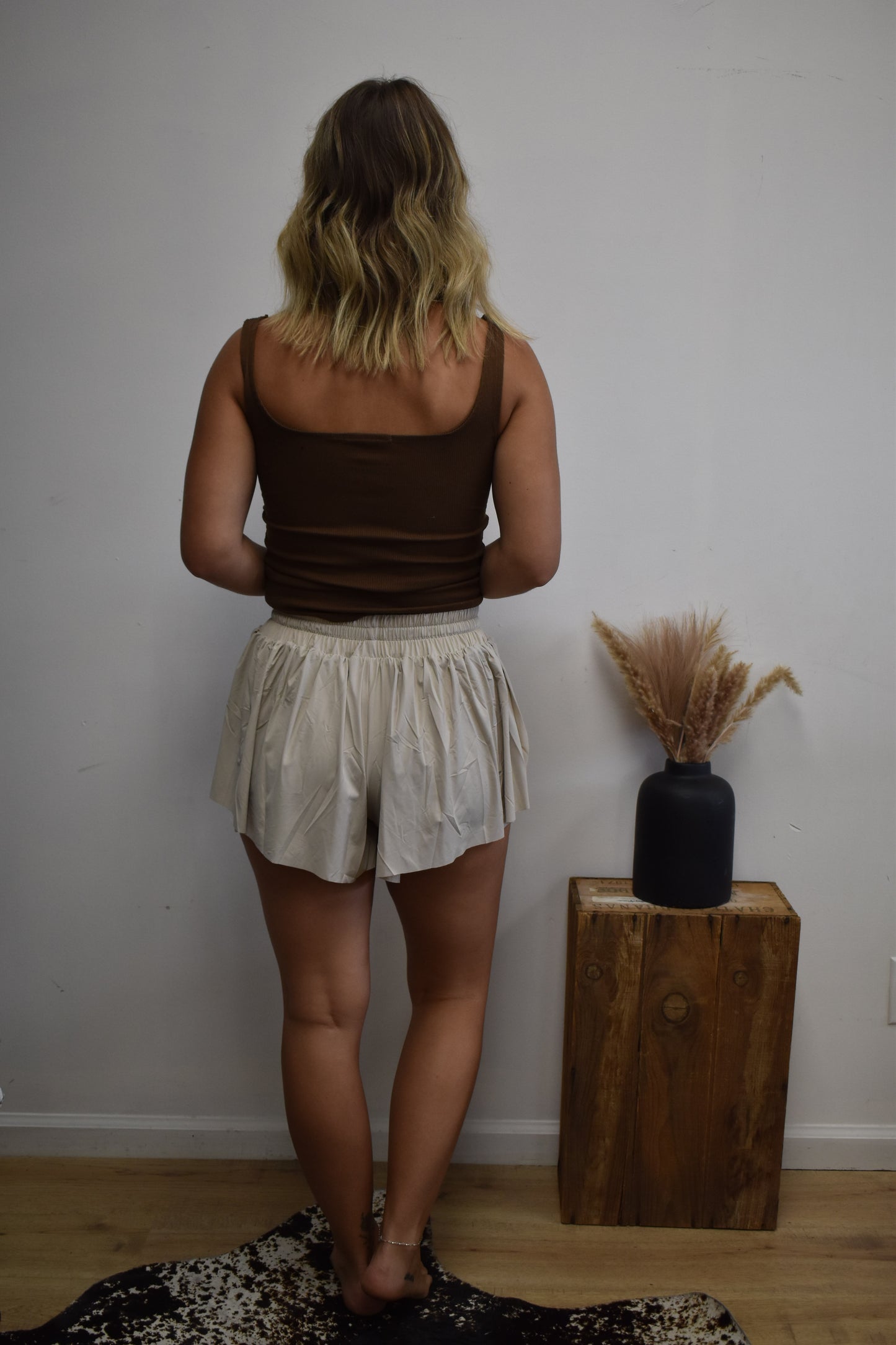 Cream Athletic Shorts