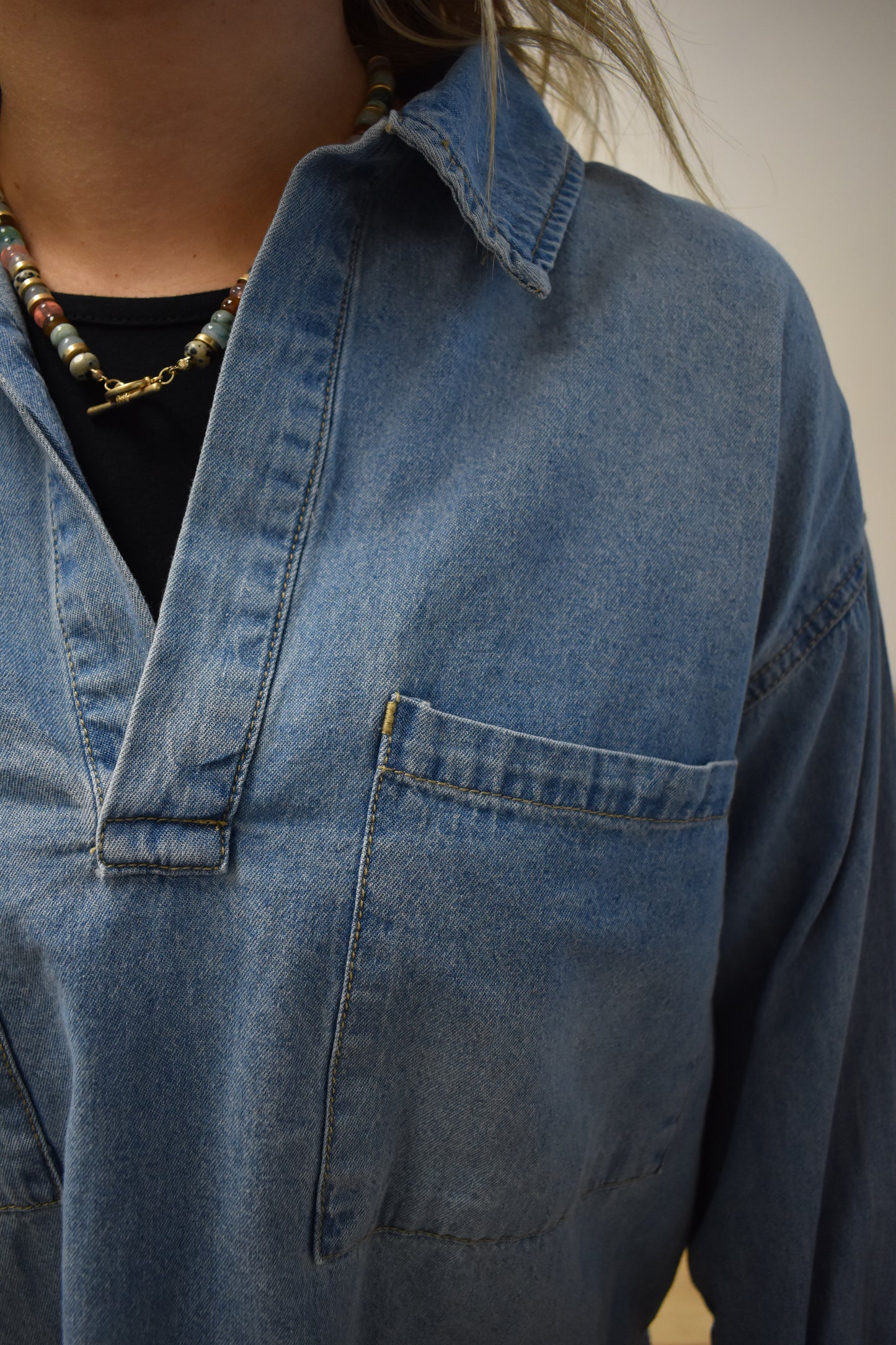 Trailside Denim Pullover