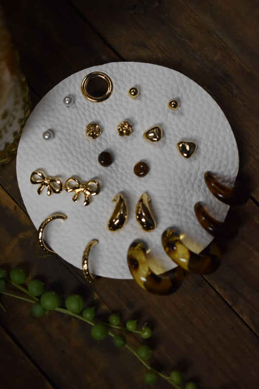 Gold Tortoise Earring Pack