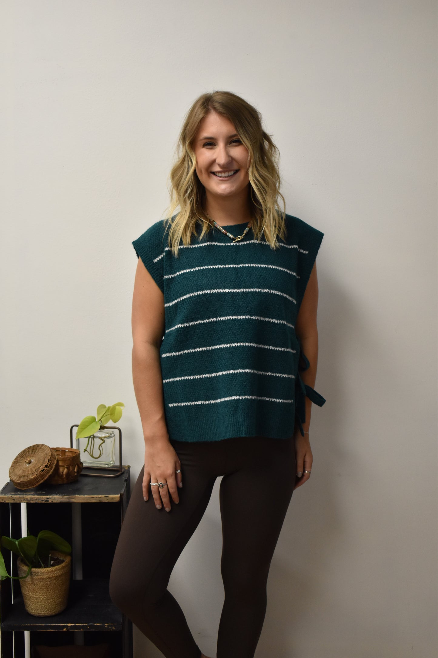 Hunter Green Tie Vest