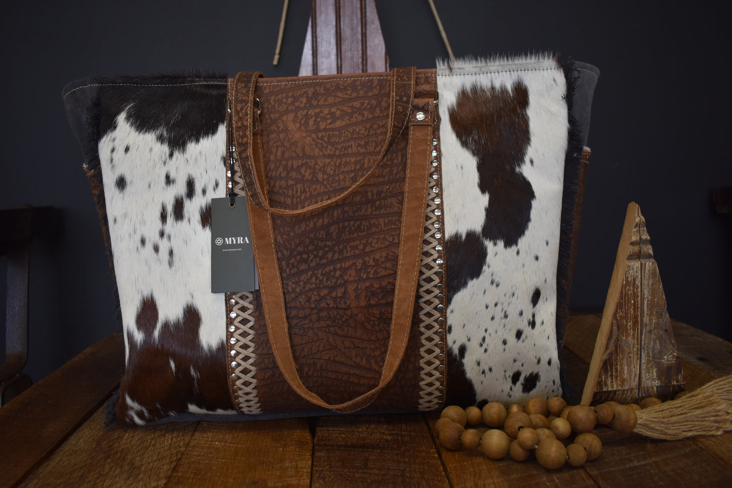 Wild Clay Leather & Cowhide Weekender