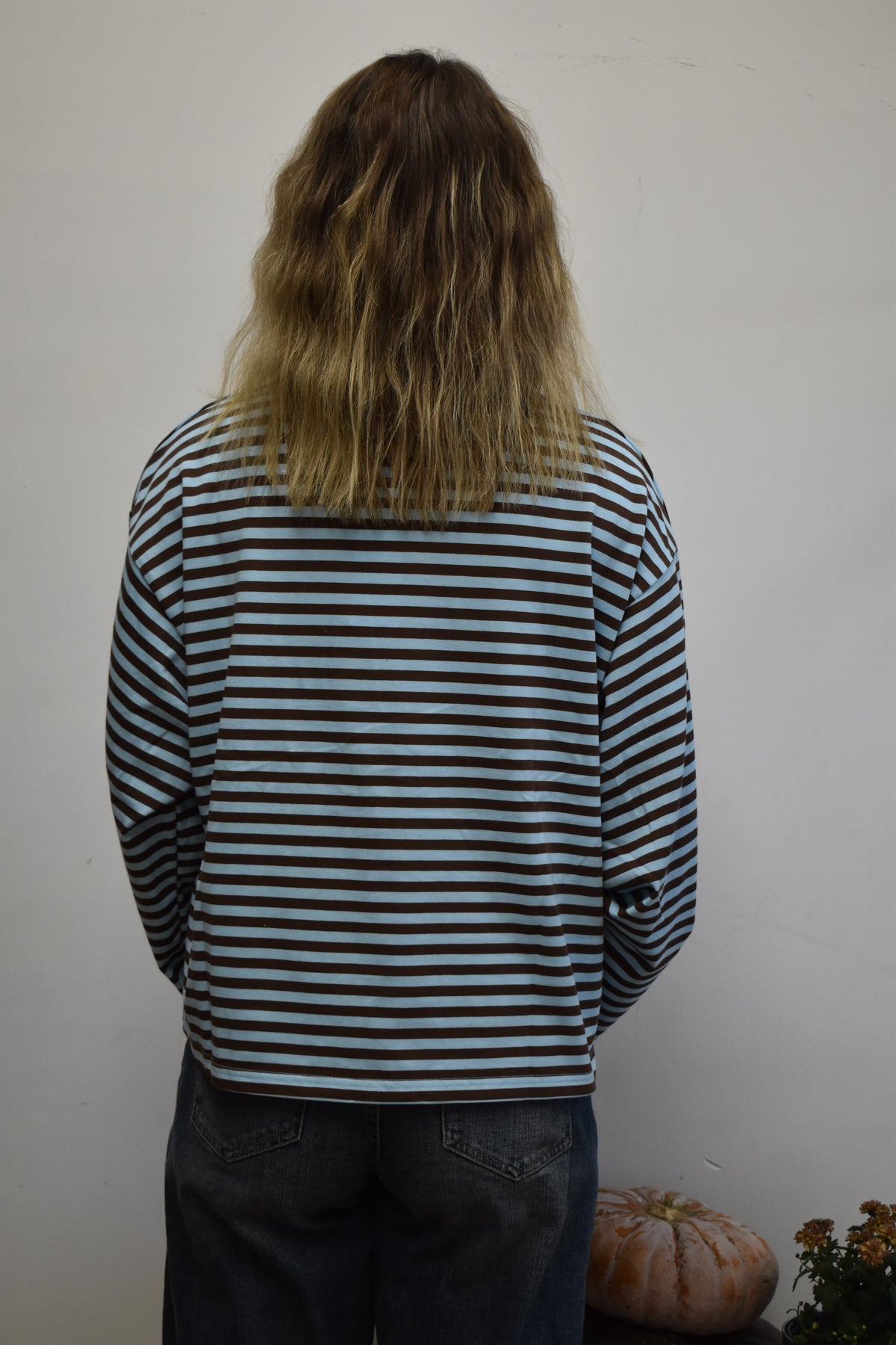 Wanderlust Striped Crewneck