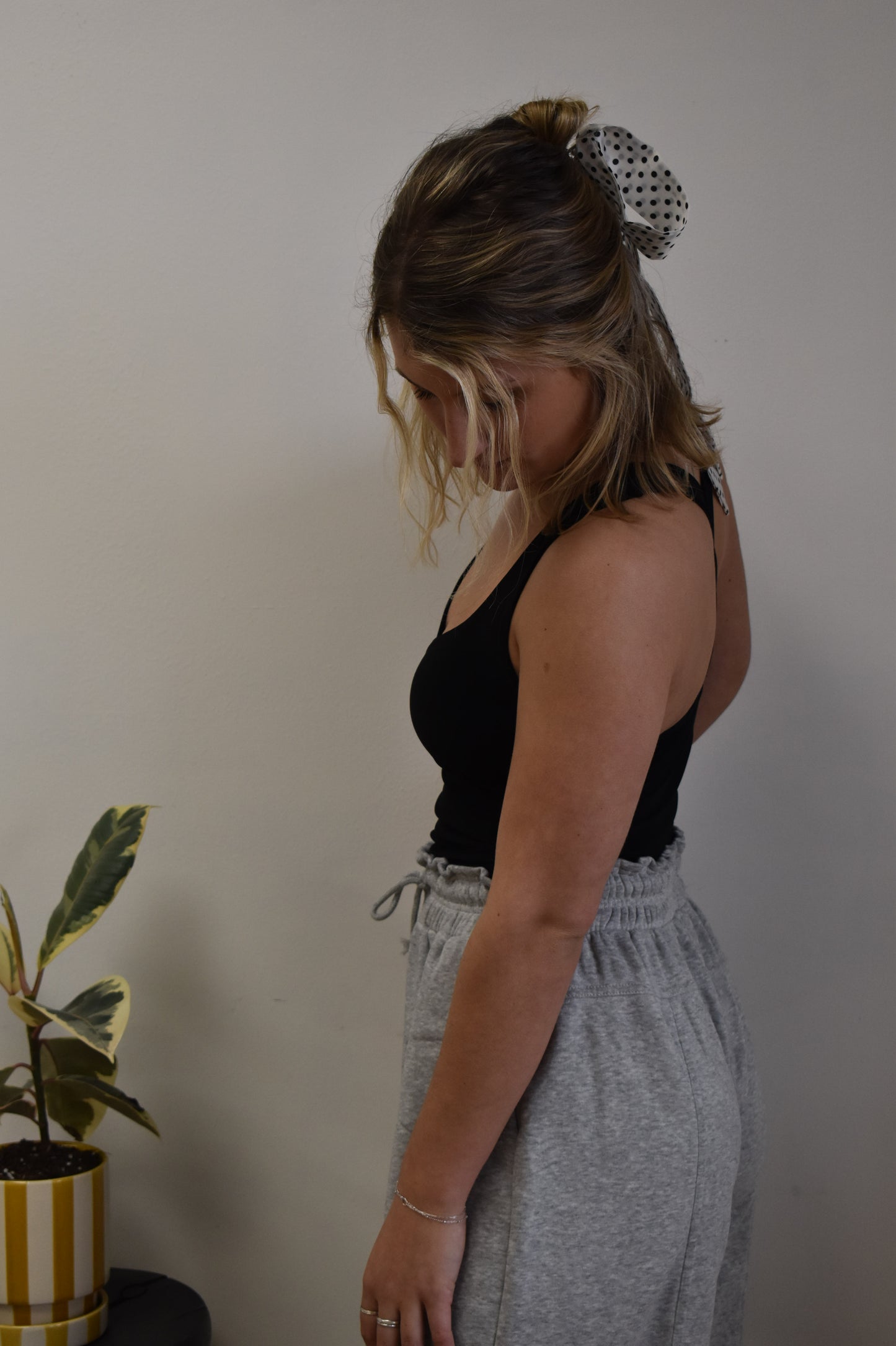 Black Crisscross Back Ity Tank