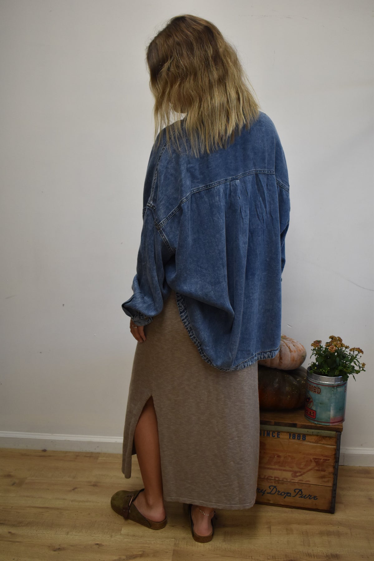 Taupe Knit Skirt