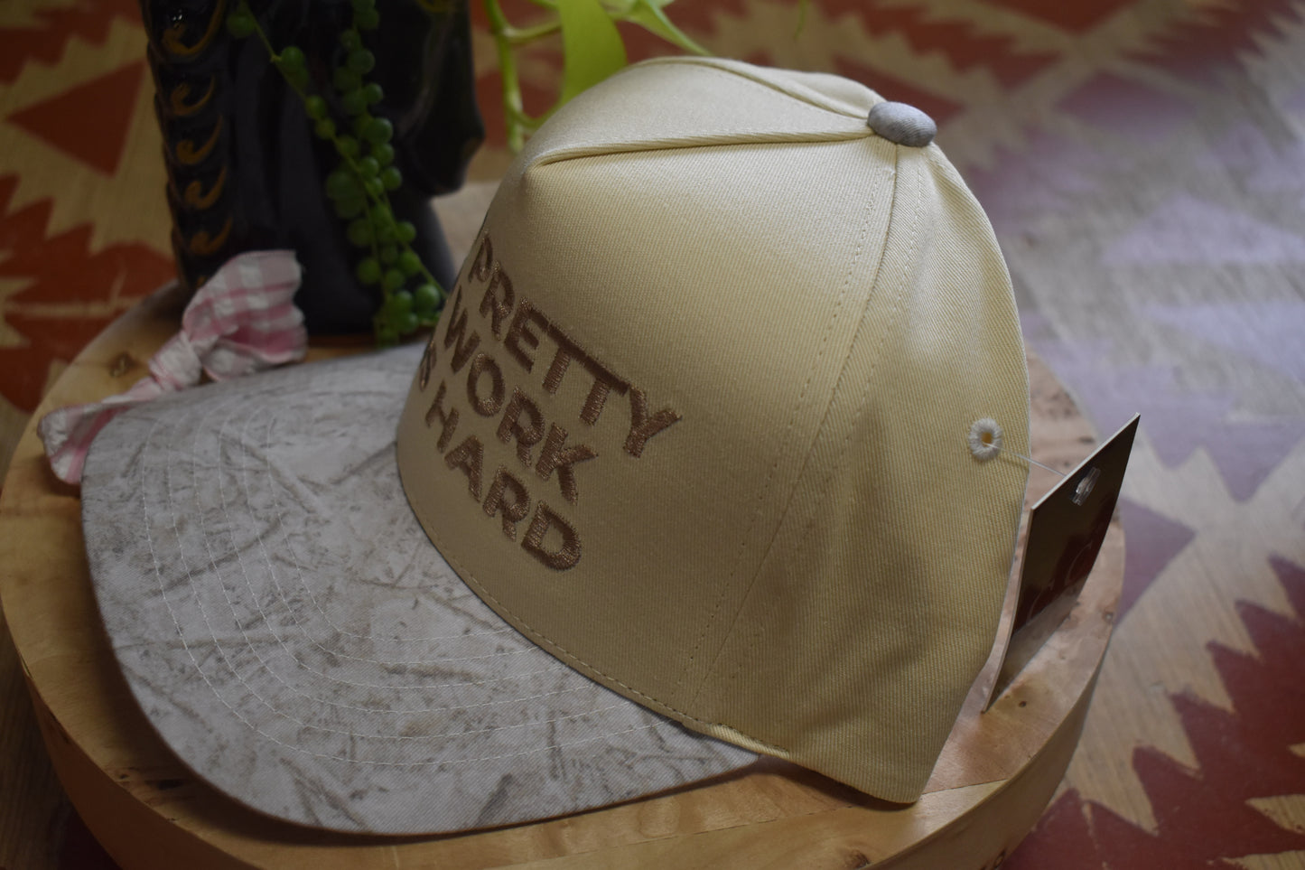 Camo ‘Too Pretty’ Canvas Hat