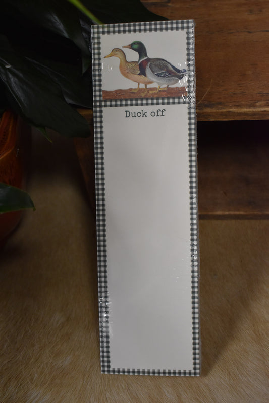 ‘Duck Off’ Note Pad