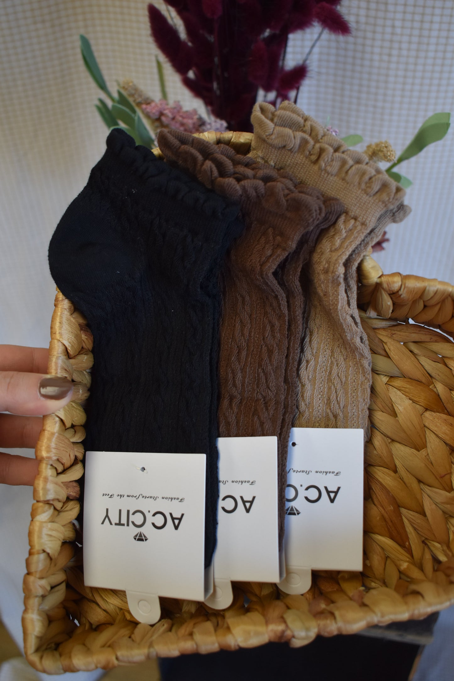 Retro Ruffle Ankle Socks