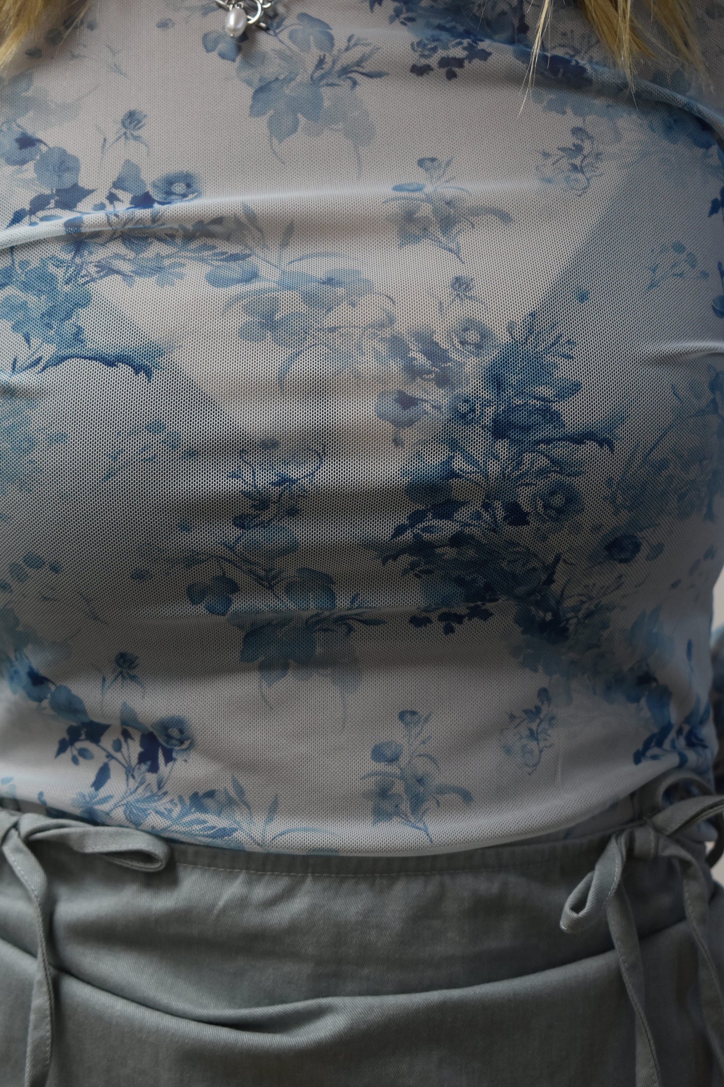 Canyon Blossom Sheer Mesh Long Sleeve
