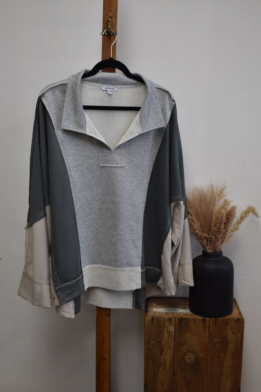PLUS Color Block Pullover