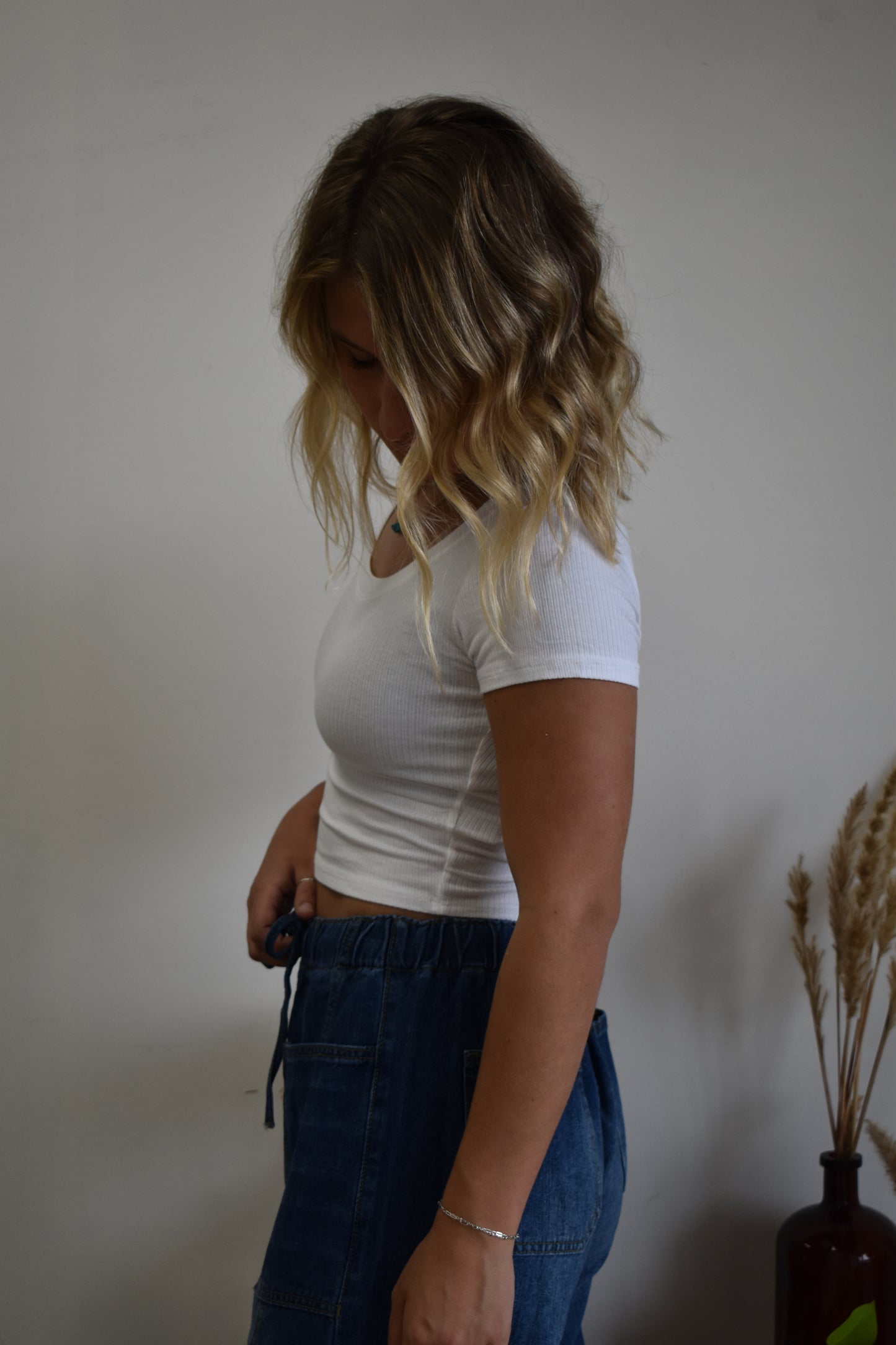 The White Brooklyn Ribbed Top
