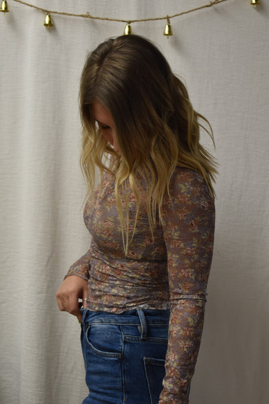 The Pablo Floral Lace Top