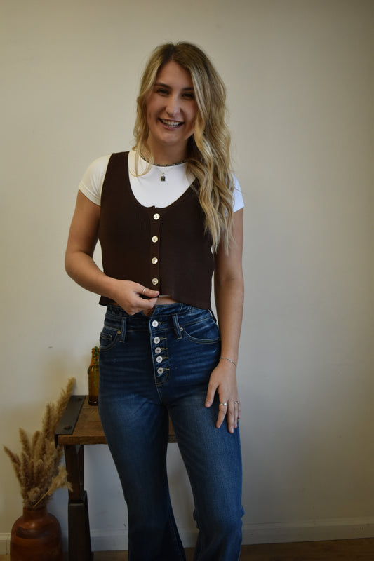 Brown Tank Vest