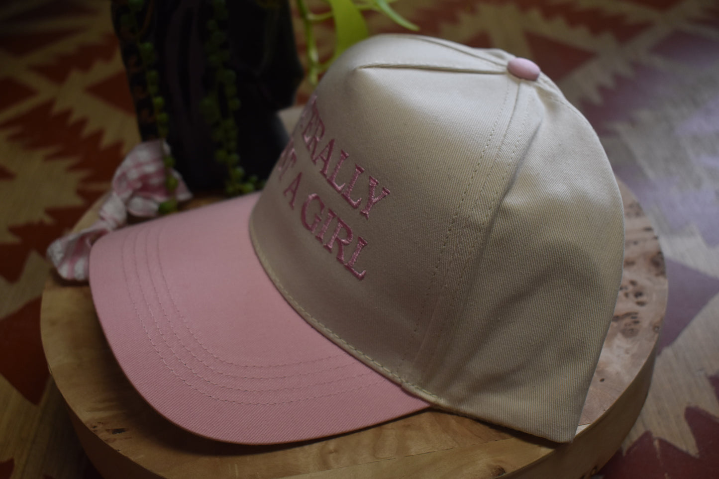 ’Literally Just A Girl’ Canvas Hat