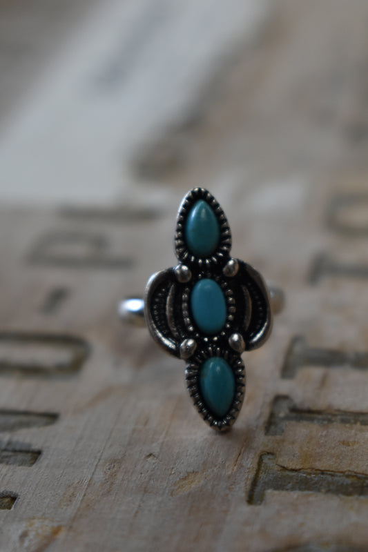 Tiered Turquoise Ring