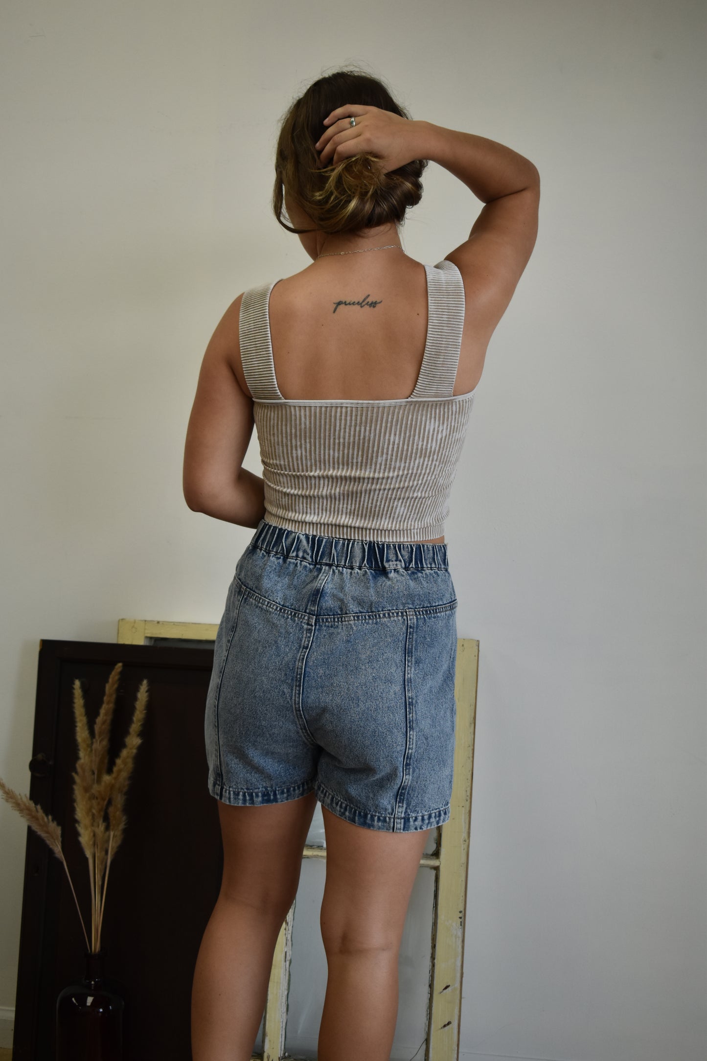 Denim Cargo Shorts