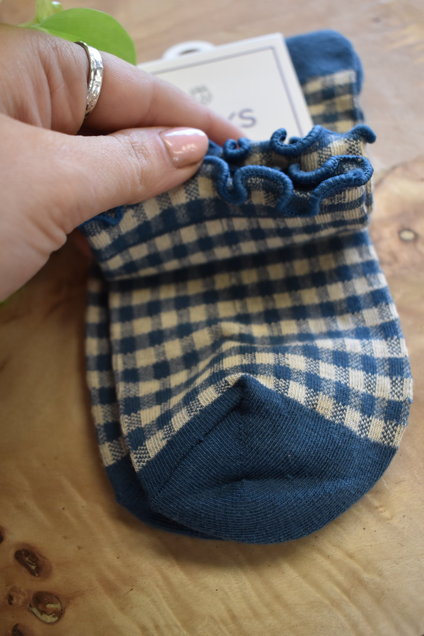 Vintage Checkered Crew Sock