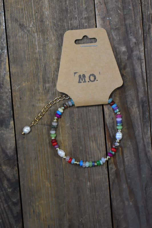 Freshwater Pearl Gem Bracelet