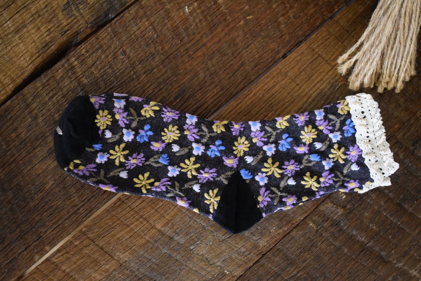 Vintage Blossom Socks