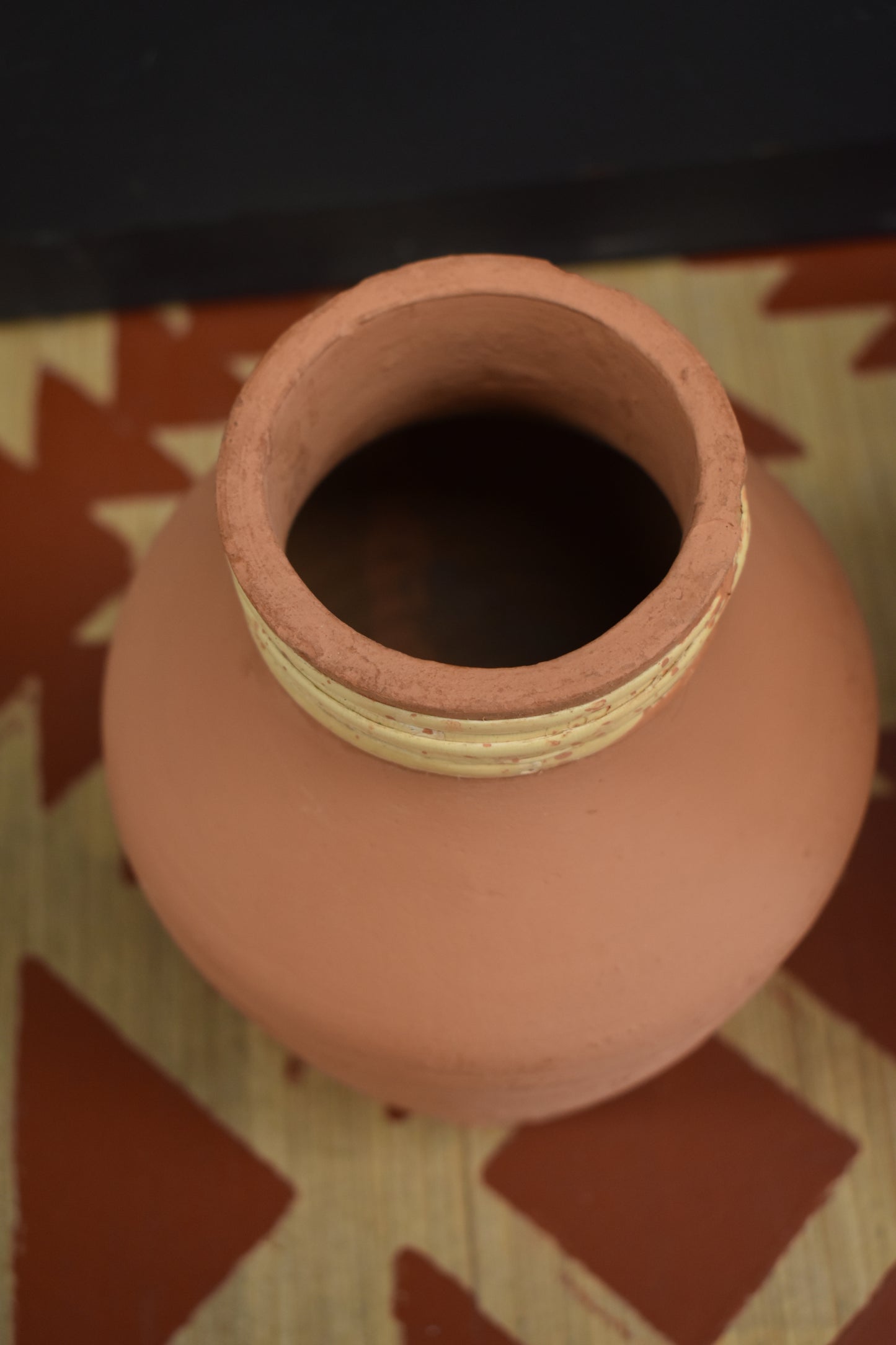 Regina Terracotta & Rattan Vase