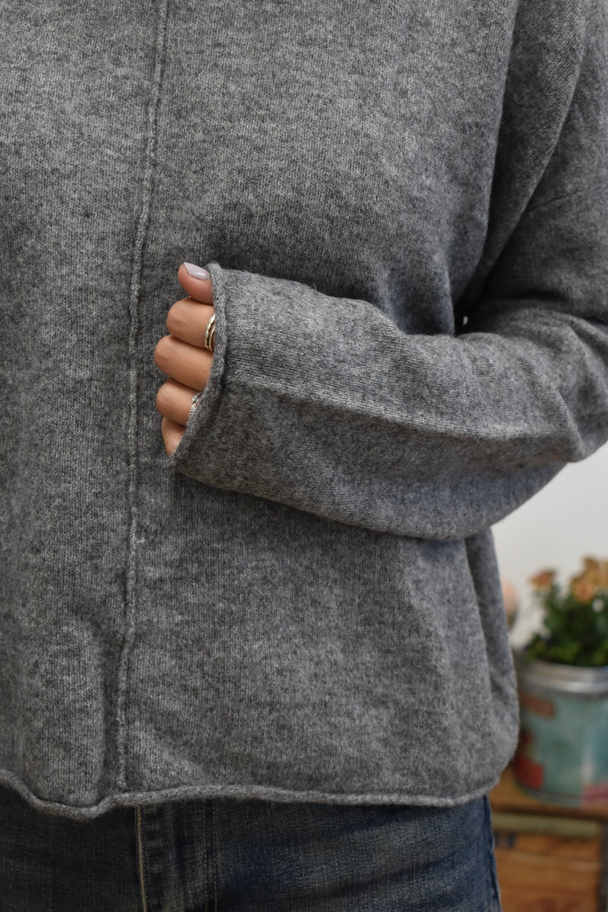 Saddle & Smoke Sweater