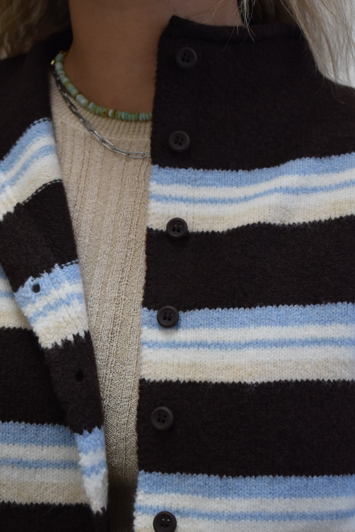 Cressa Multi-Earth Striped Cardigan