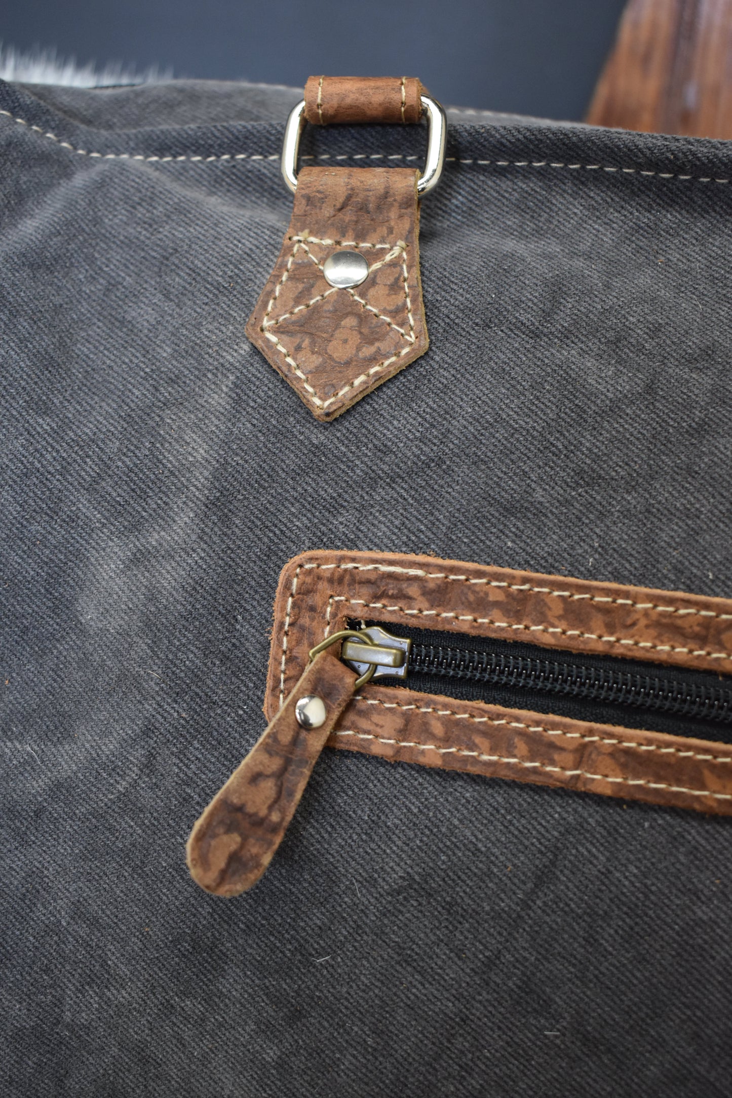 Wild Clay Leather & Cowhide Weekender