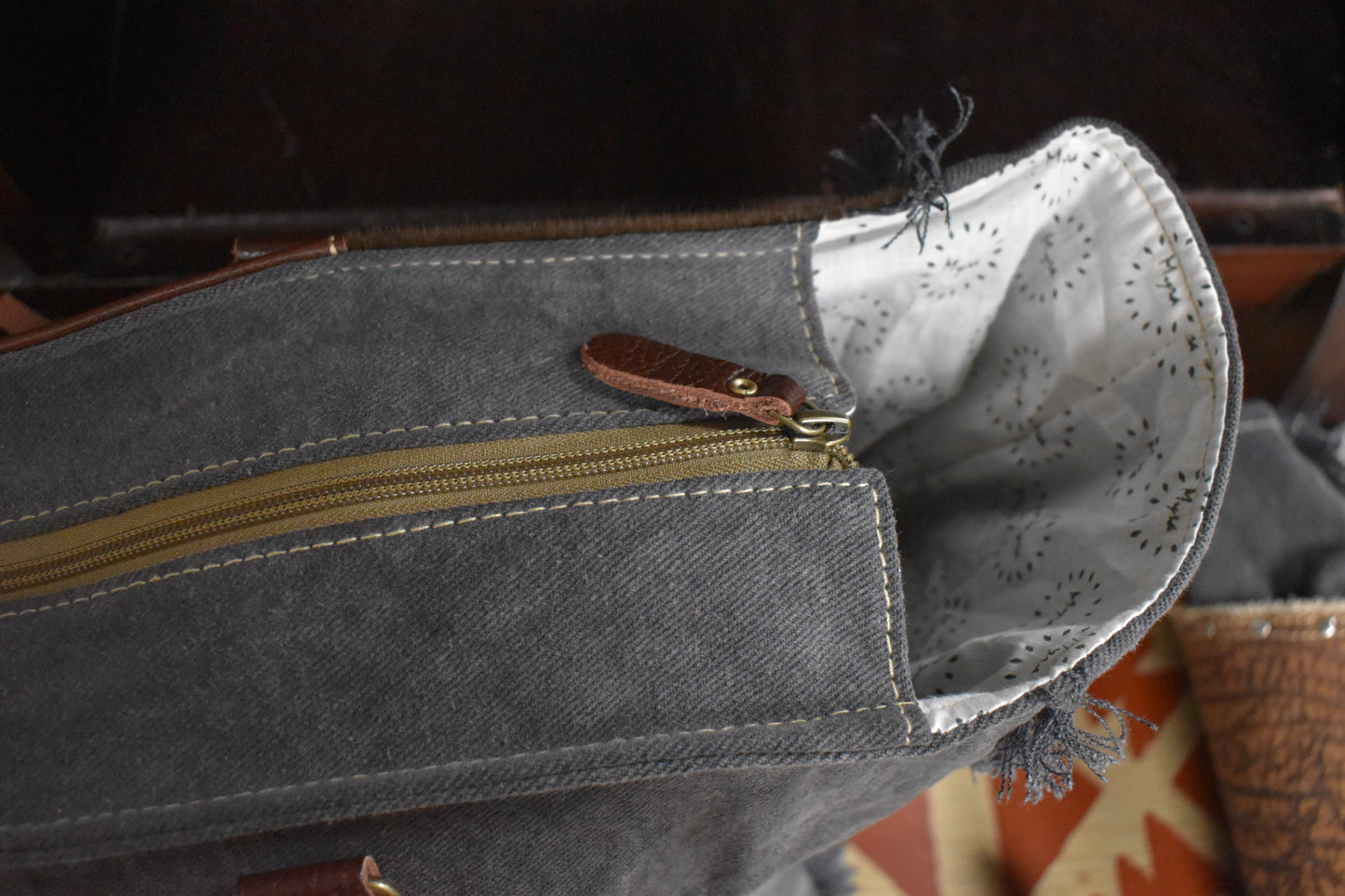 Leather & Cowhide Weekender