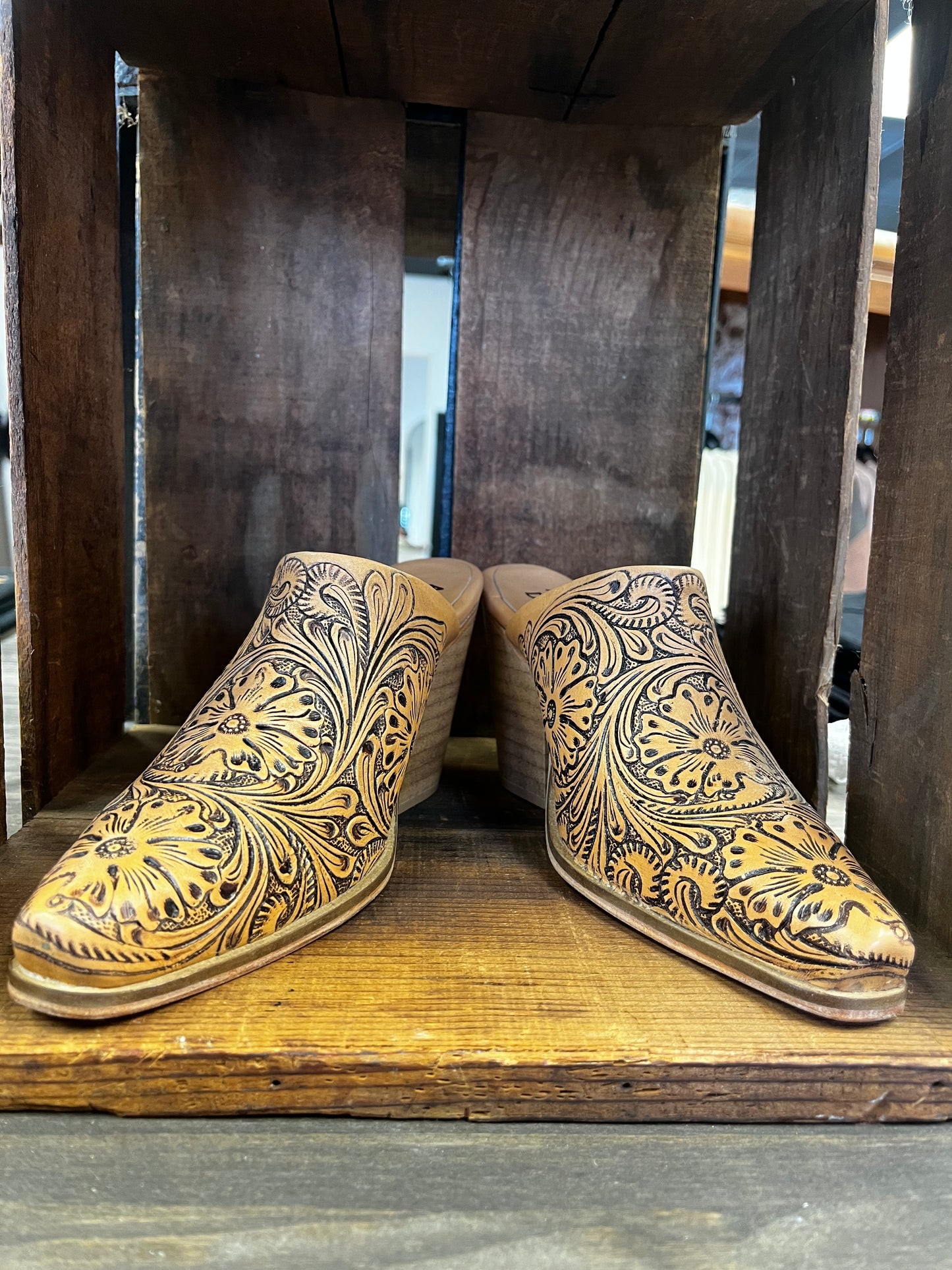 Cowboy Tooled Clogs