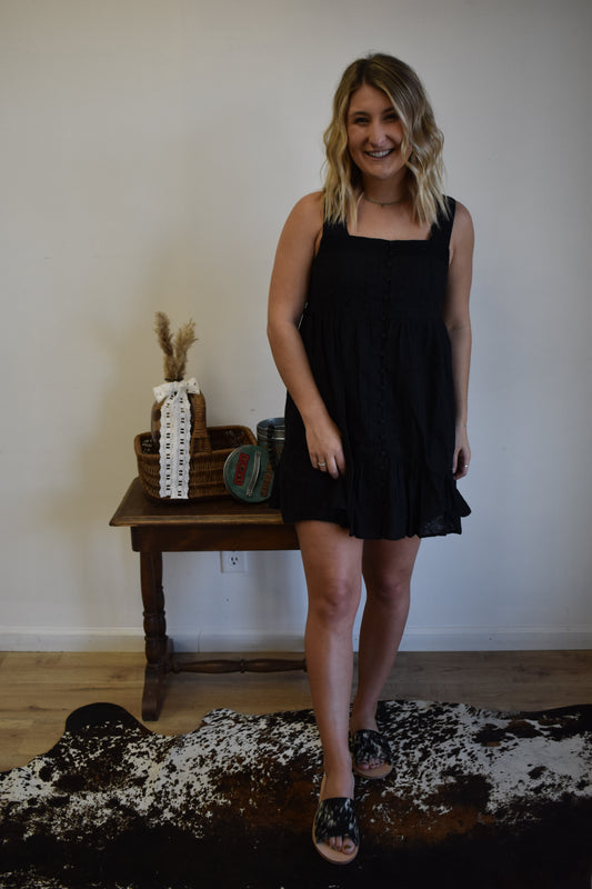 Midnight Laced Mini Dress