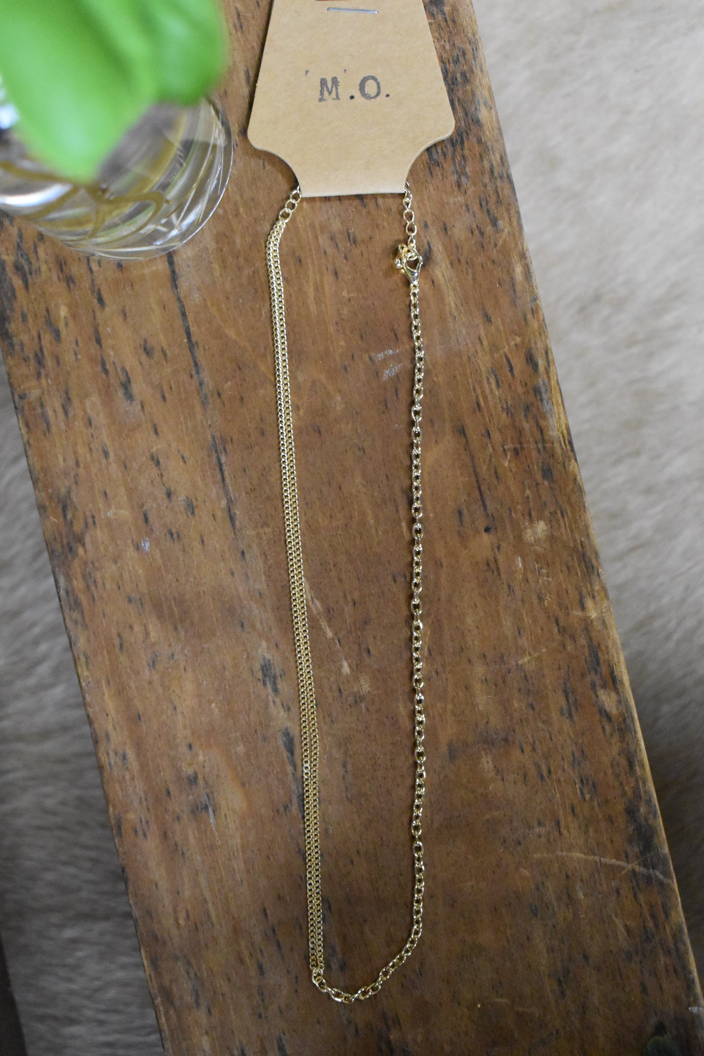 Cable & Curb Dual Chain Necklace