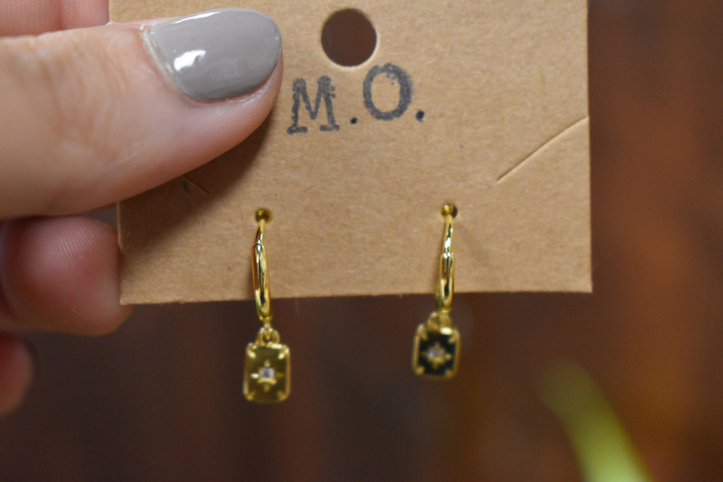 Dainty Gold Star Huggie Hoops