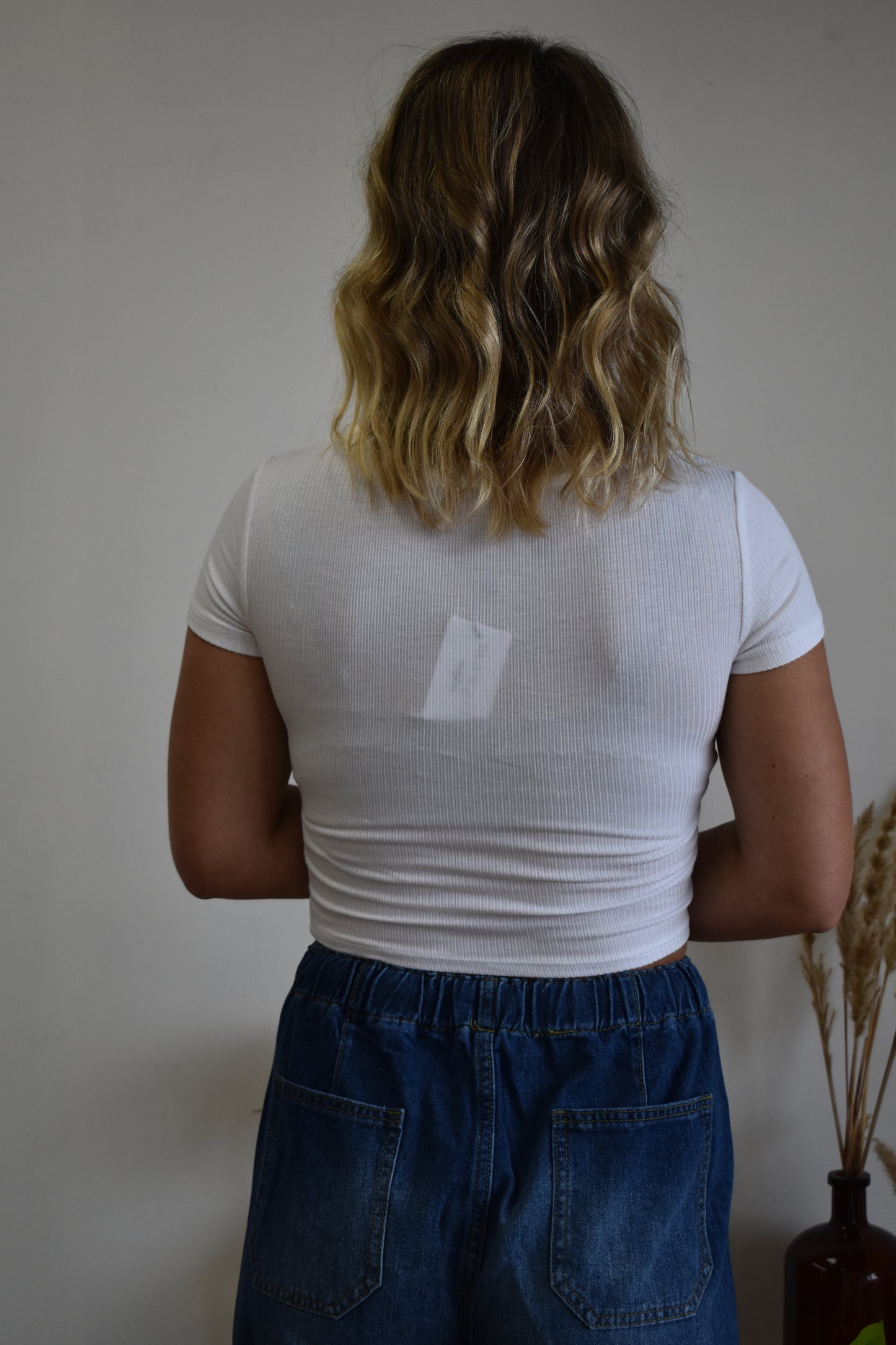 The White Brooklyn Ribbed Top