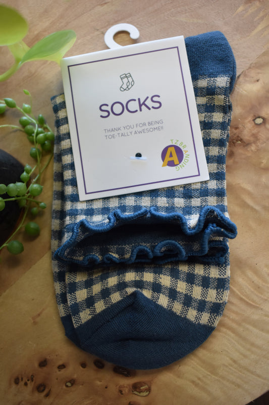 Vintage Checkered Crew Sock