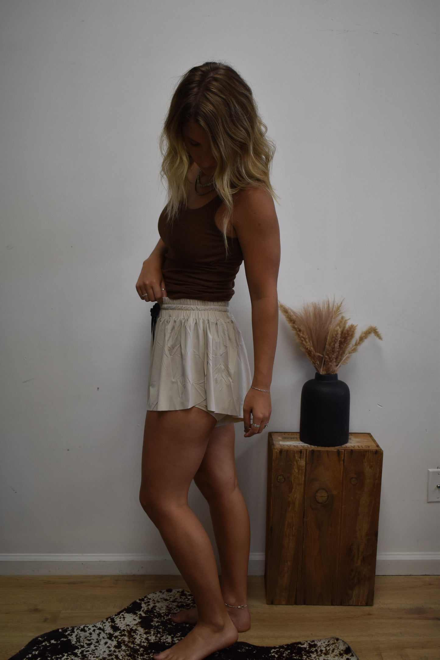Cream Athletic Shorts